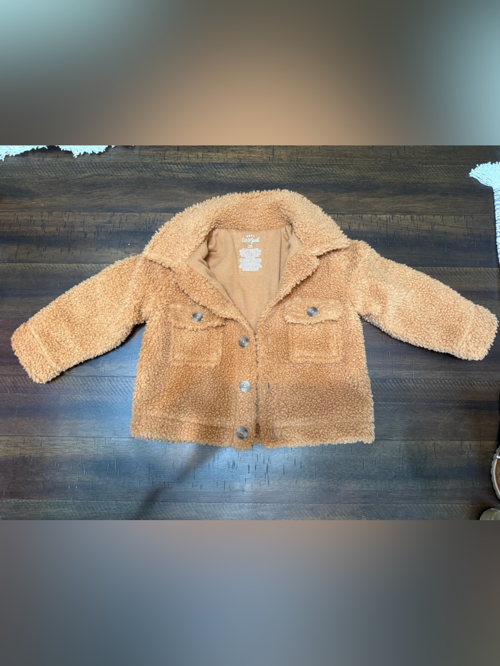 Cat & Jack Teddy Sherpa Jacket for Kids - Tan